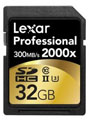 Lexar 32GB 2000x Professional UHS-II SDHC Card