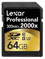 Lexar 64GB 2000x Professional UHS-II SDXC Card