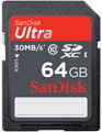 Sandisk 64GB Ultra 30MBs Class 10 SDXC Card